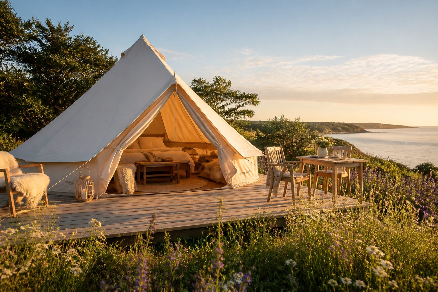 Glamping bell tents Silkeborg